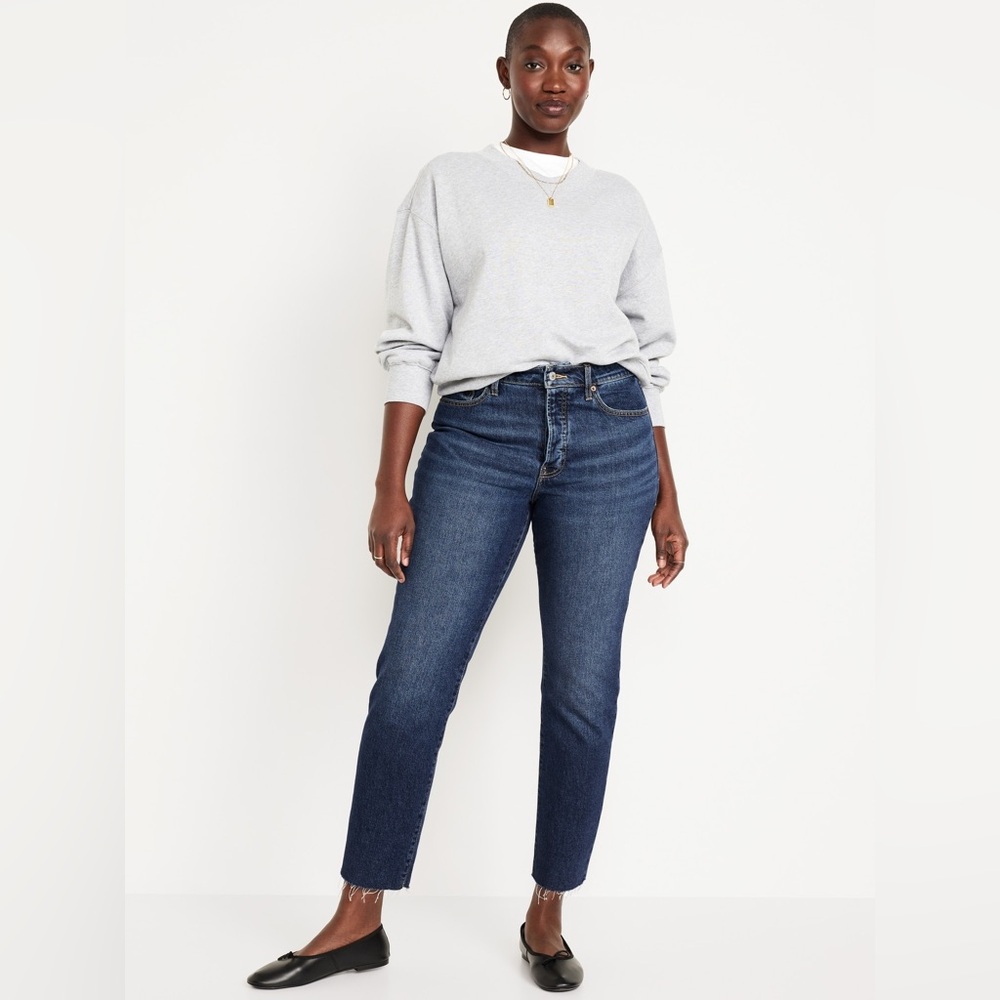Old navy High-Waisted Button-Fly OG Straight Ankle Jeans